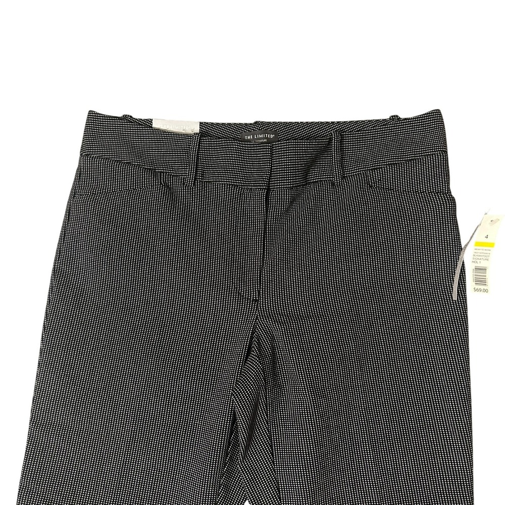 The Limited Dress Pants Womens 4 Black White Signature Skinny Stretch 30x26